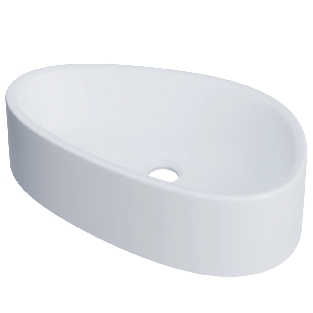 Cuba De Apoio Gota Para Banheiro Lavabo C01 Bg43w Branca Matte Fosca  - Lyam