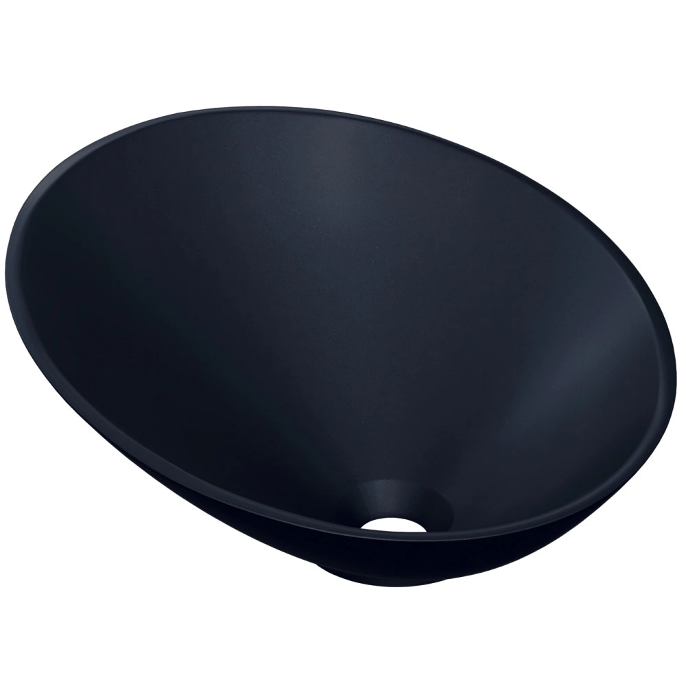 Cuba De Apoio Meia Lua Para Banheiro Lavabo C01 Bm38w Preto Matte Fosca - Lyam