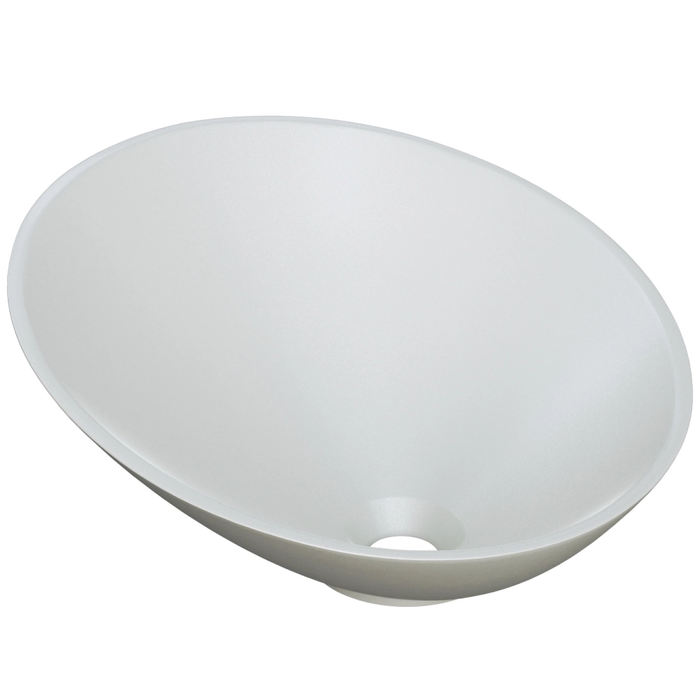 Cuba De Apoio Meia Lua Para Banheiro Lavabo C01 Bm38w Cinza Matte Fosca - Lyam