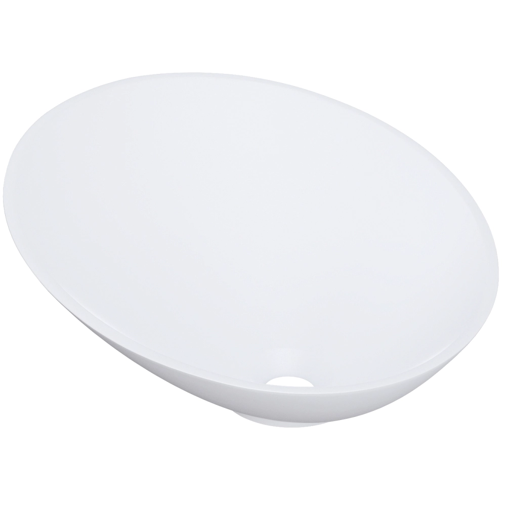 Cuba De Apoio Meia Lua Para Banheiro Lavabo C01 Bm38w Branco Matte Fosca - Lyam