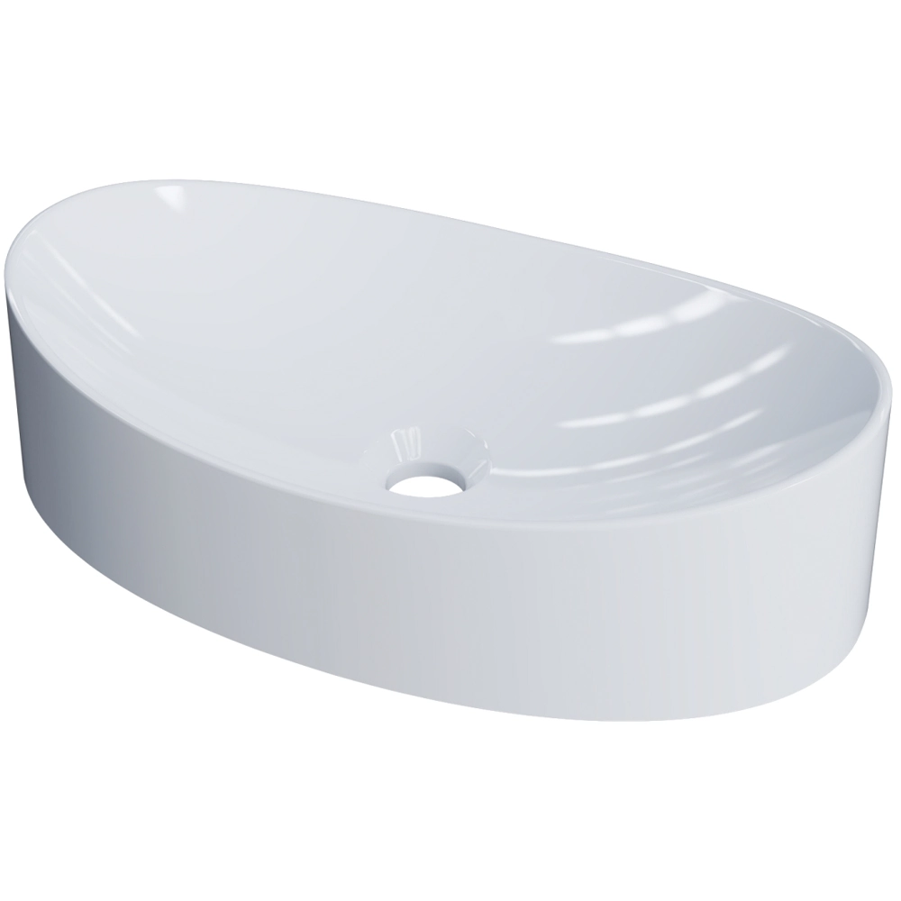 Cuba De Apoio Canoa Para Banheiro Lavabo C01 Bc47w Branco - Lyam