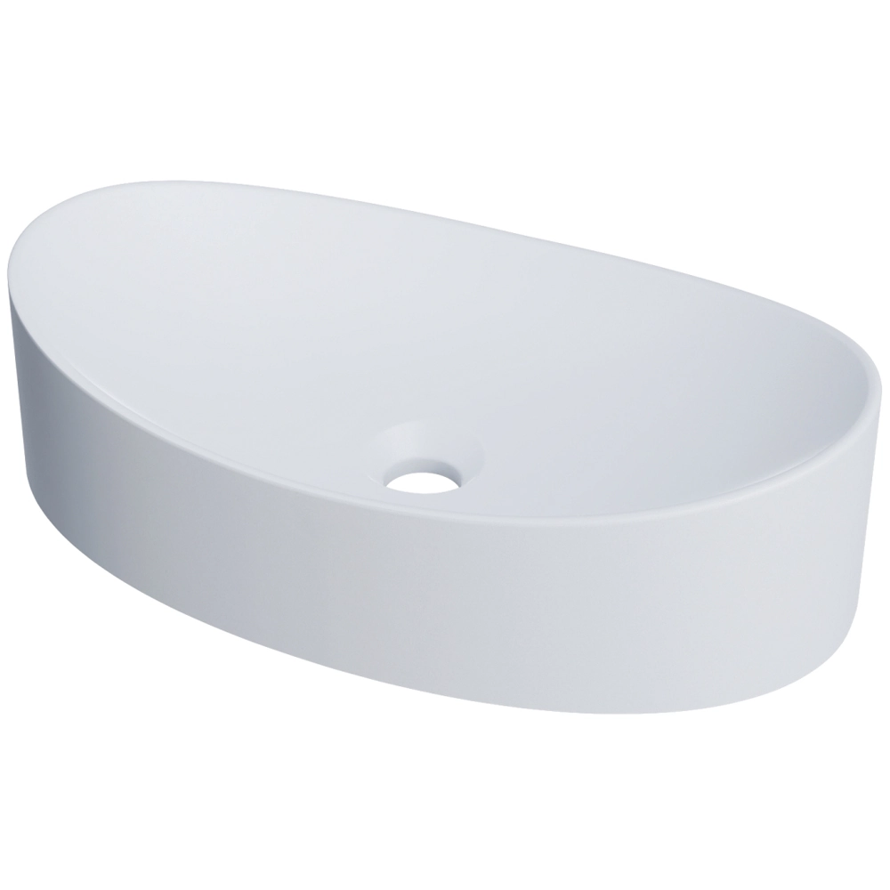 Cuba De Apoio Canoa Para Banheiro Lavabo C01 Bc47w Branco Matte Fosca - Lyam