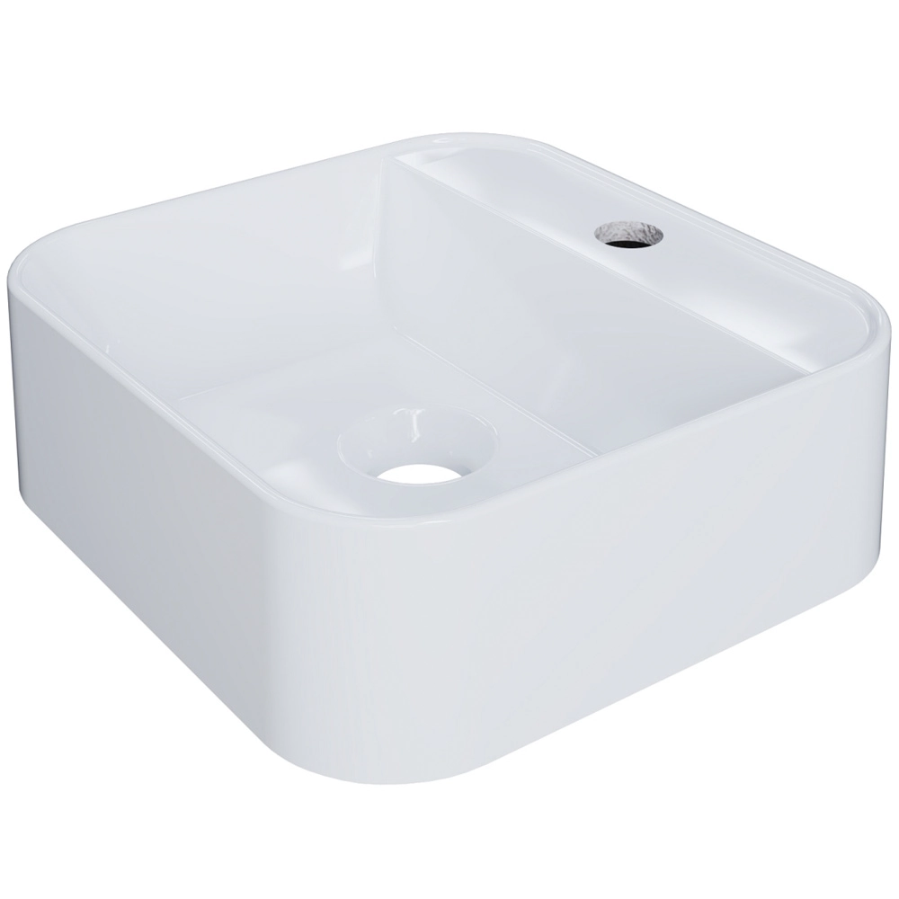 Cuba De Apoio Quadrada Para Banheiro Lavabo C01 Qa31w Branco - Lyam