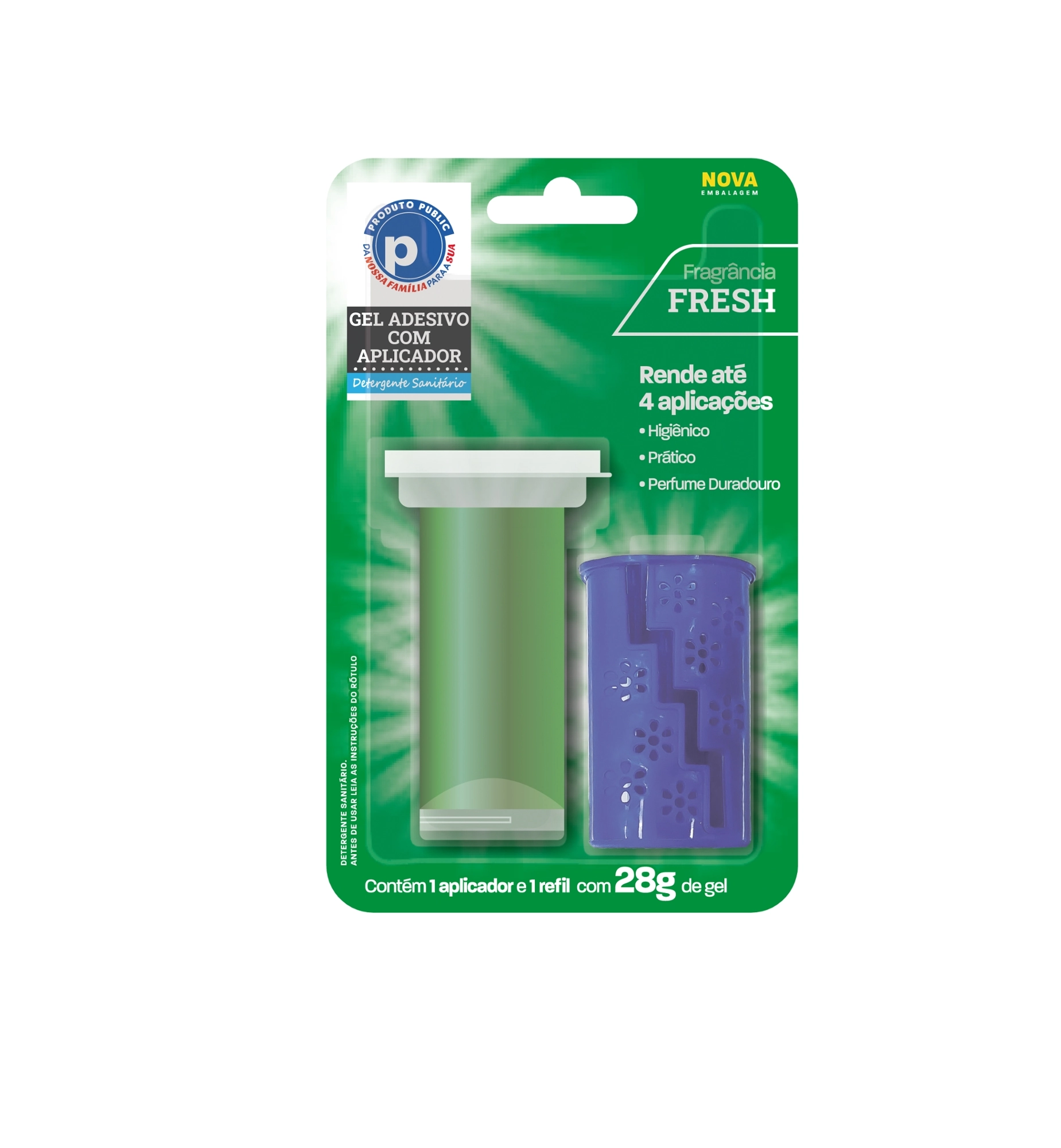 Gel Adesivo Sanitario Public 28g Fresh Aplicador