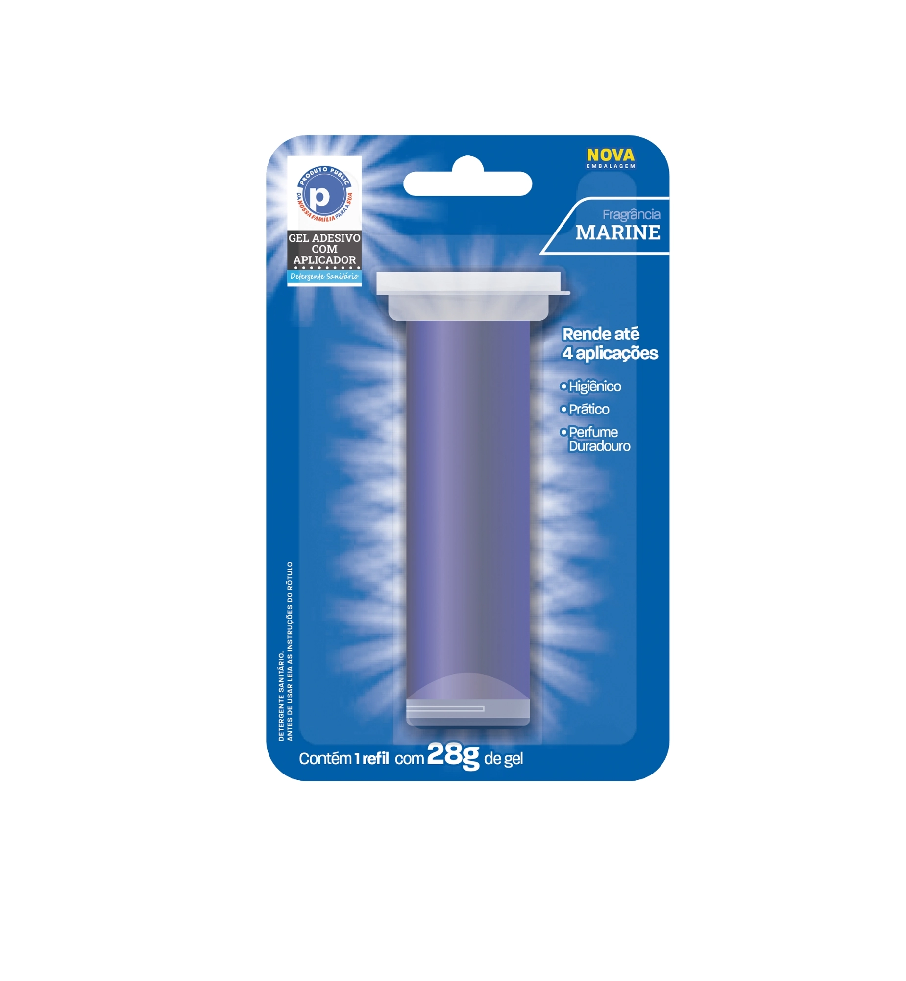Gel Adesivo Refil Public 28g Marine C/ 1 Und