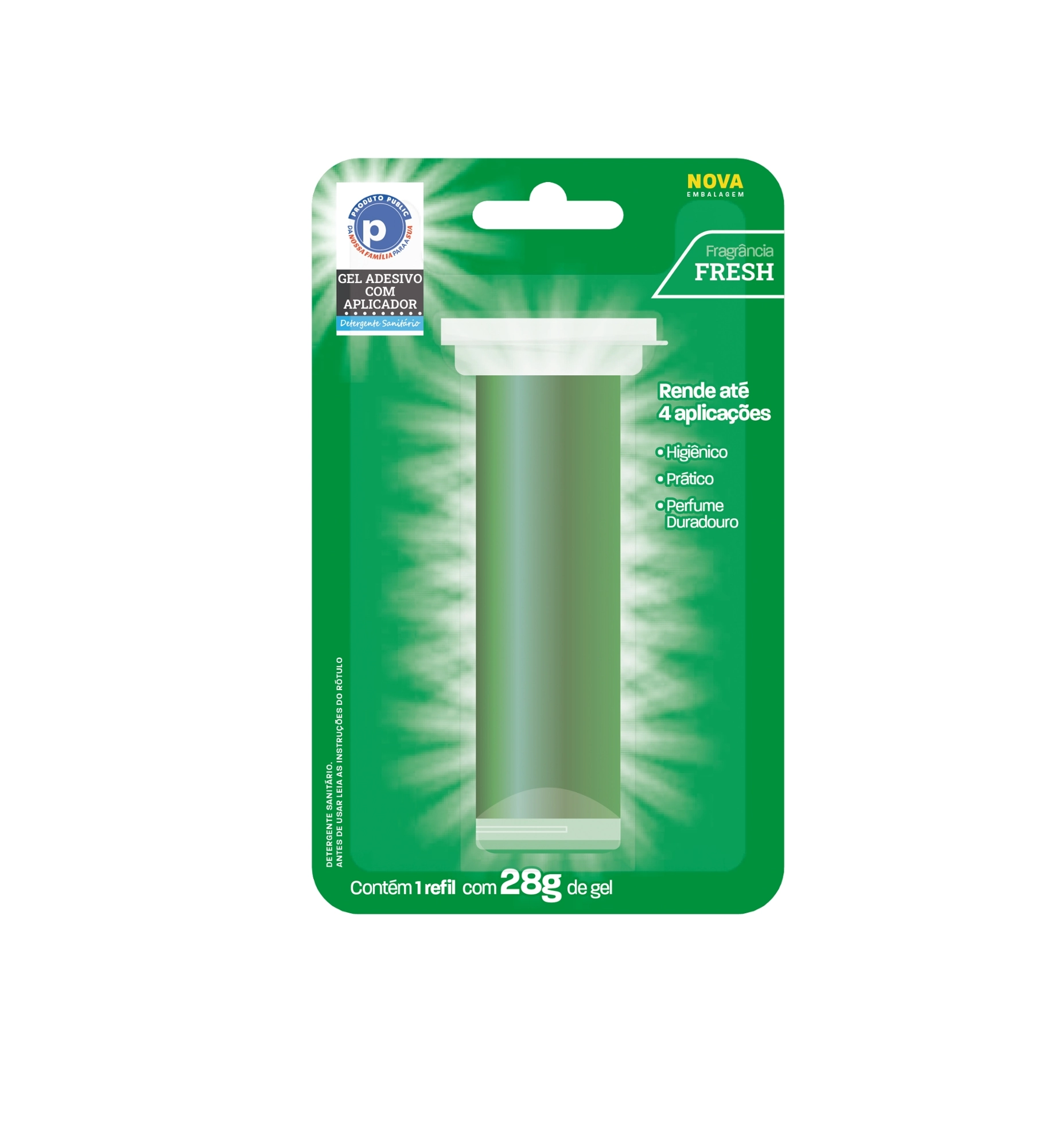 Gel Adesivo Refil Public 28g Fresh C/ 1 Und