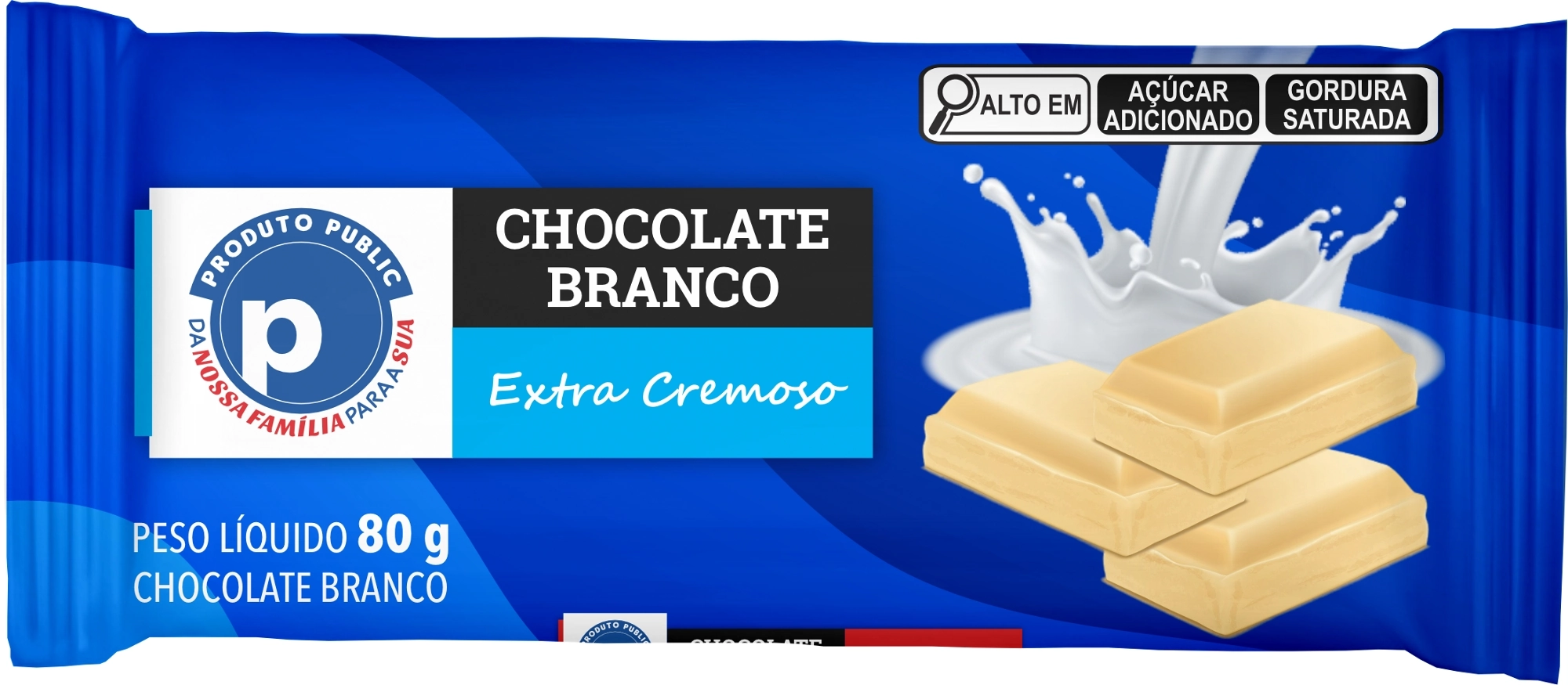 Choc Public 80g Branco