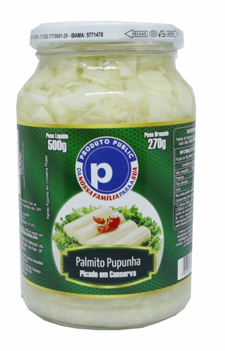 Palmito Public 300g Picado Pupunha