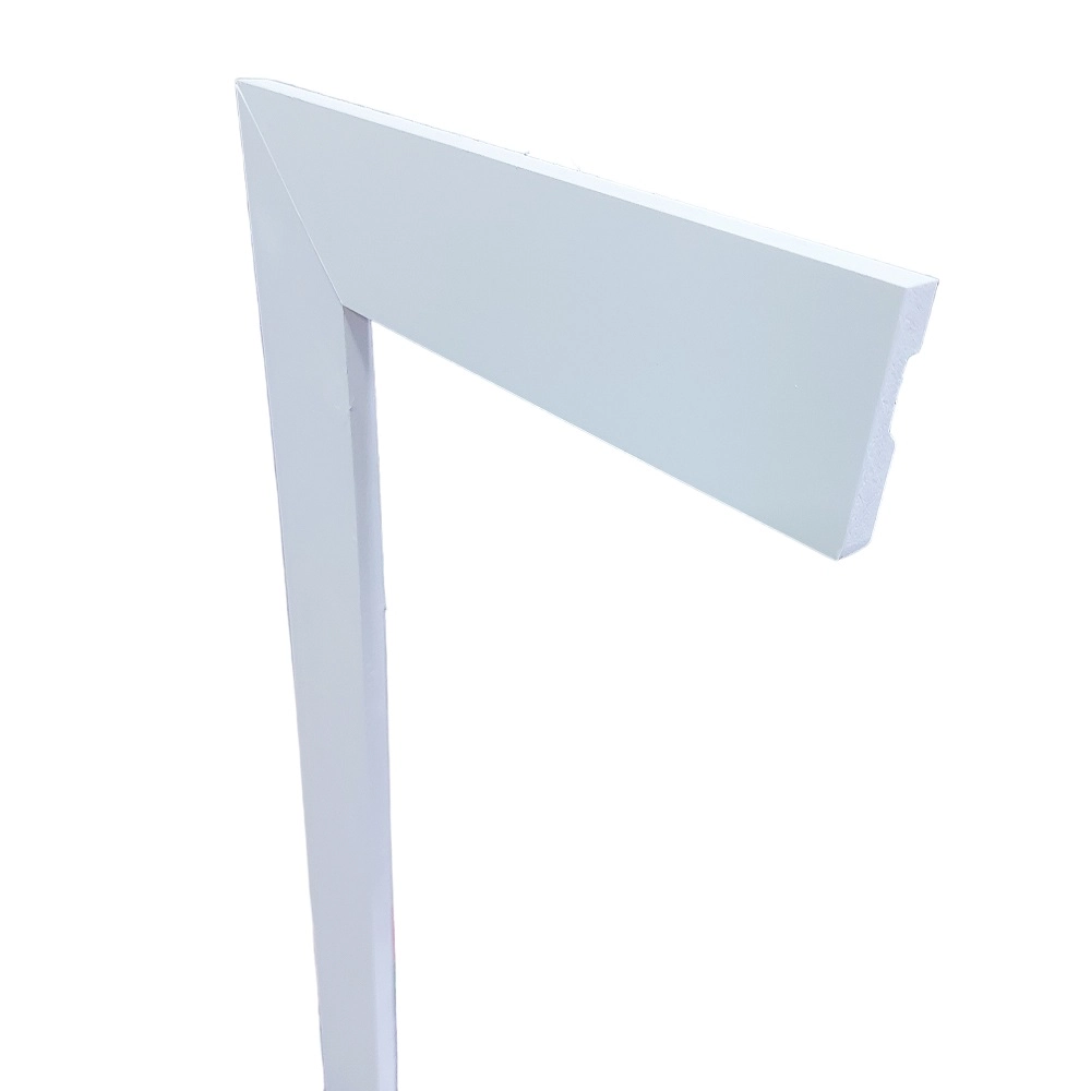 Guarnição / Moldura De Poliestireno 5cm De Altura Liso Branco POR METRO - Também Rodapé - Formix 3D