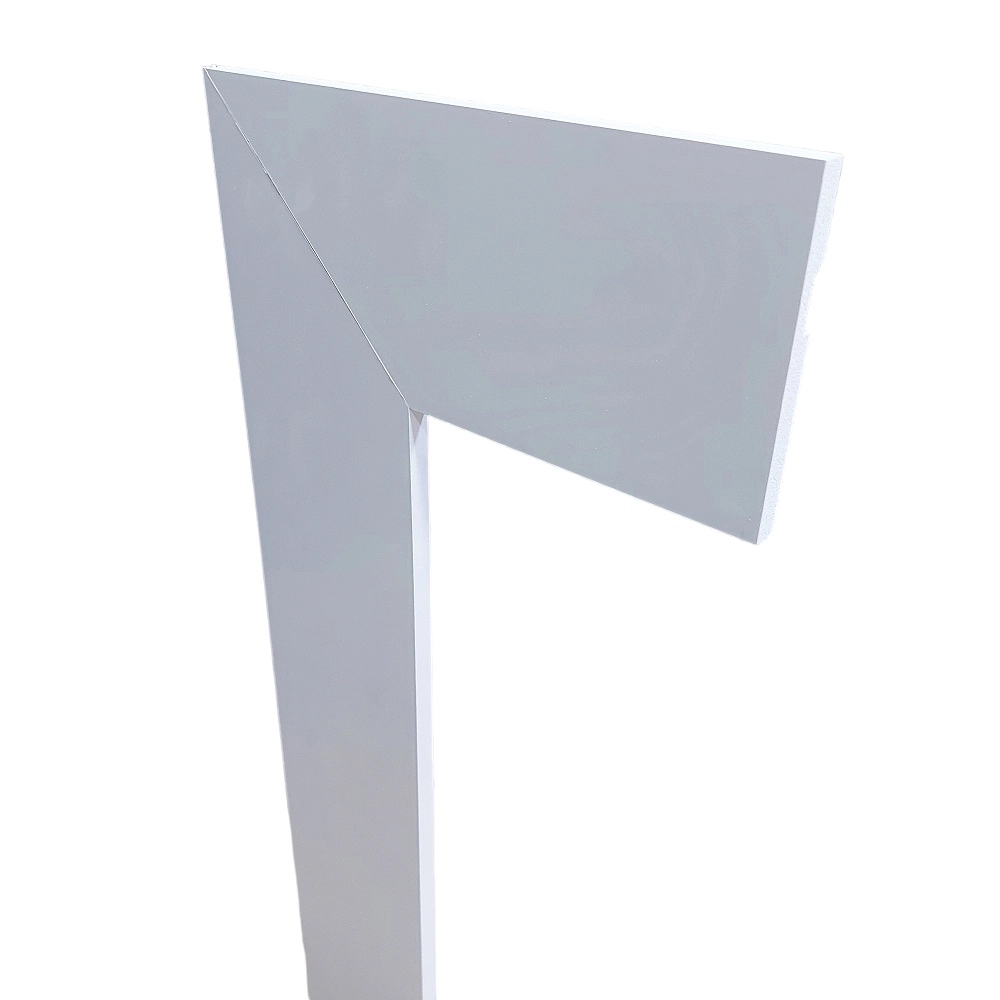 Guarnição / Moldura de Poliestireno 10cm De Altura Branco Liso POR METRO - Também Rodapé - Formix 3D