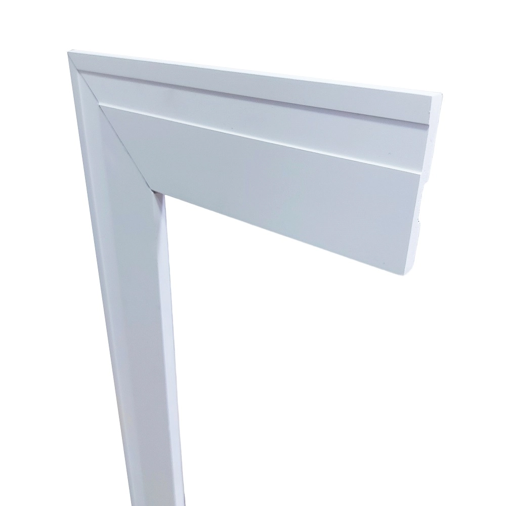 Guarnição / Moldura De Poliestireno 7cm De Altura Branco Frisado POR METRO - Também Rodapé - Formix 3D