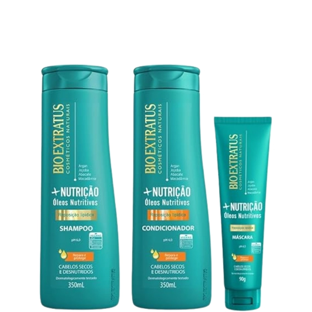 Kit Bio Extratus Nutricao Sh Cond 350ml Mascara 90g