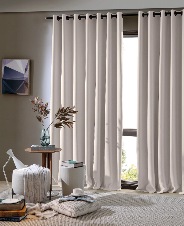 Cortina Corta Luz Tecido Liso Areia 230x260cm 645035302001011 635 Bella Jan