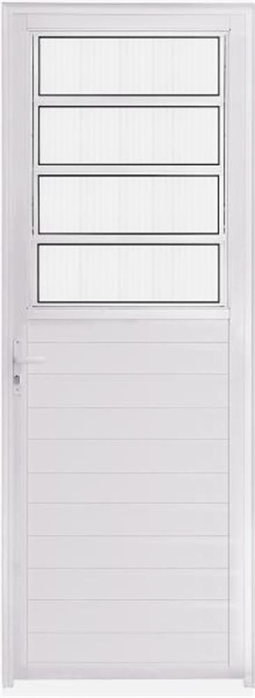 Porta Lambril Basculante 2,10 X 0,70 Esquerda Alumínio Branco