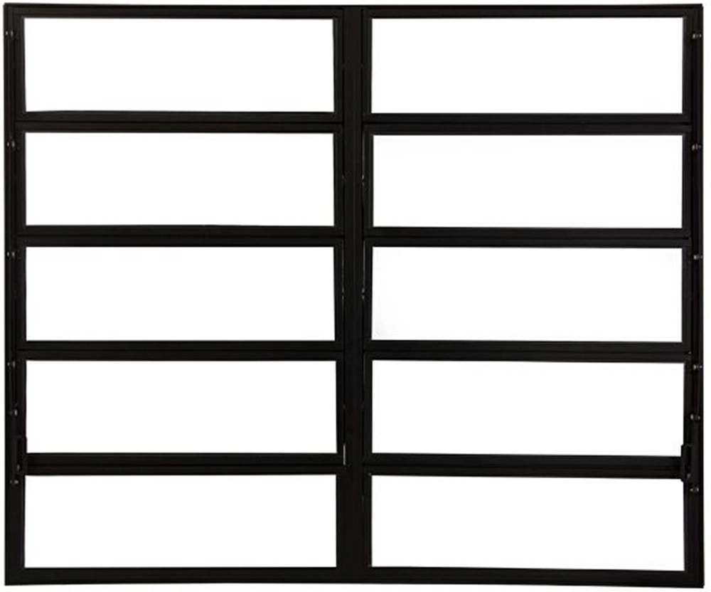Basculante Duplo 1,00  X 1,50 Alumínio Preto