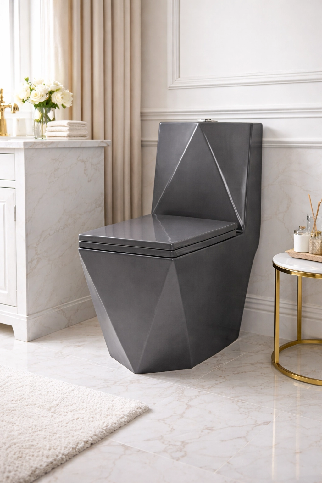 Vaso Monobloco Grafite Monaco