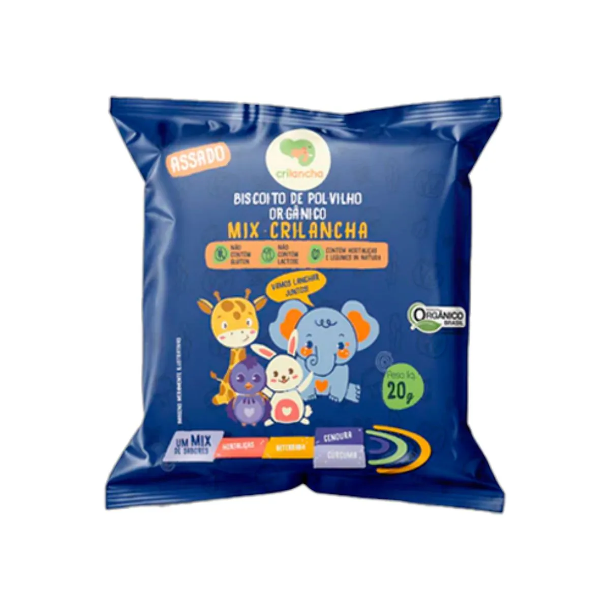Biscoito de Polvilho Mix Vegano Orgânico Crilancha 20g
