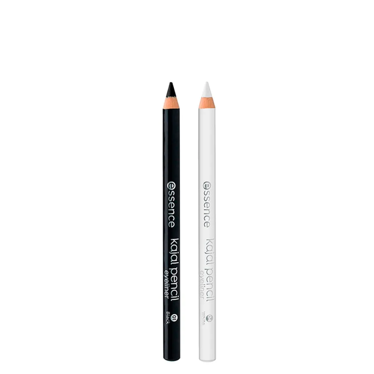 Kit Essence Lápis de Olho Cremoso Matte Kajal 01 Black 1 g + Lápis de Olho Cremoso Matte Kajal 04 Wh