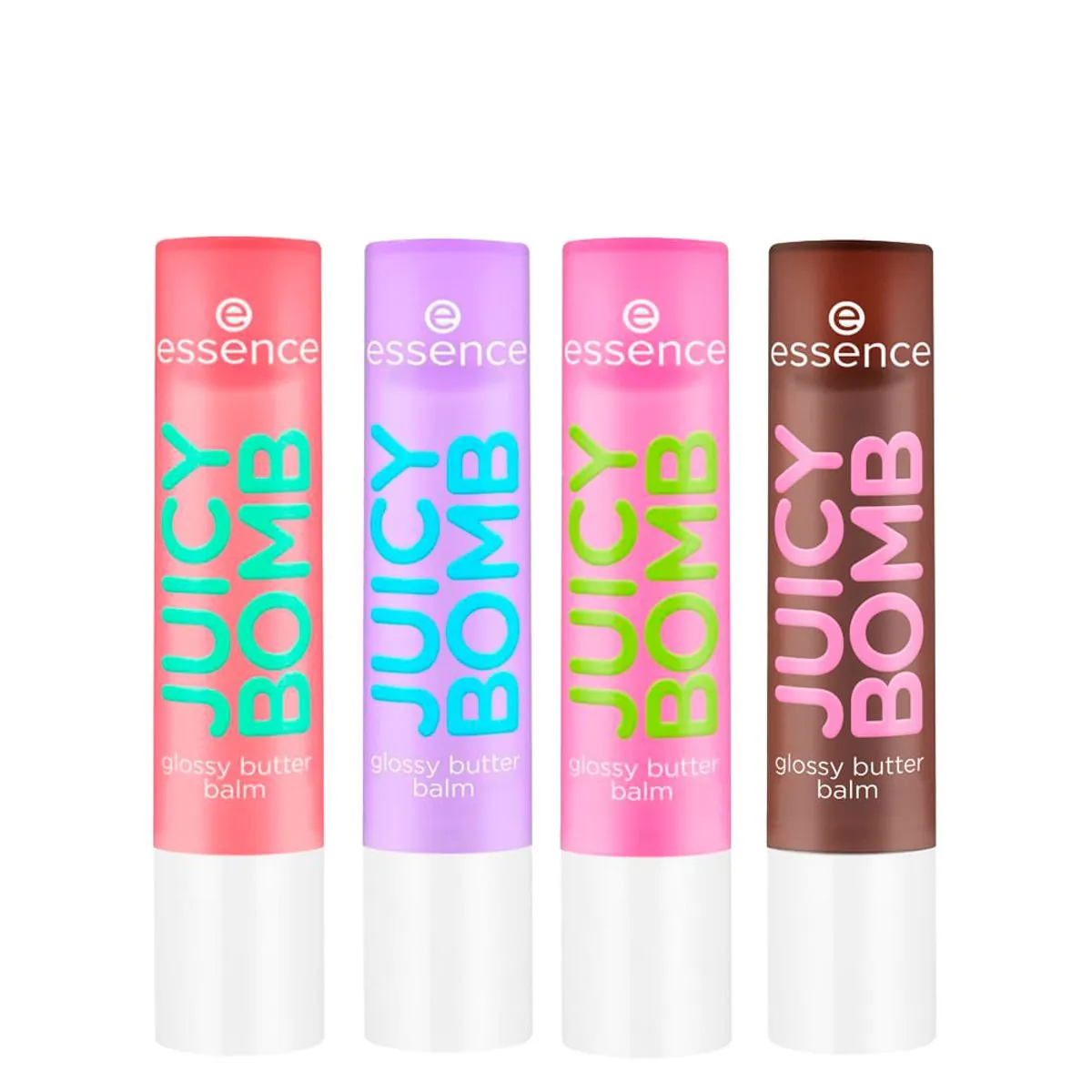 Kit Essence Balm Labial Juicy Bomb Glossy Butter 05 Choco-Lot + 03 Time To Pitaya + 02 So Berry Cute