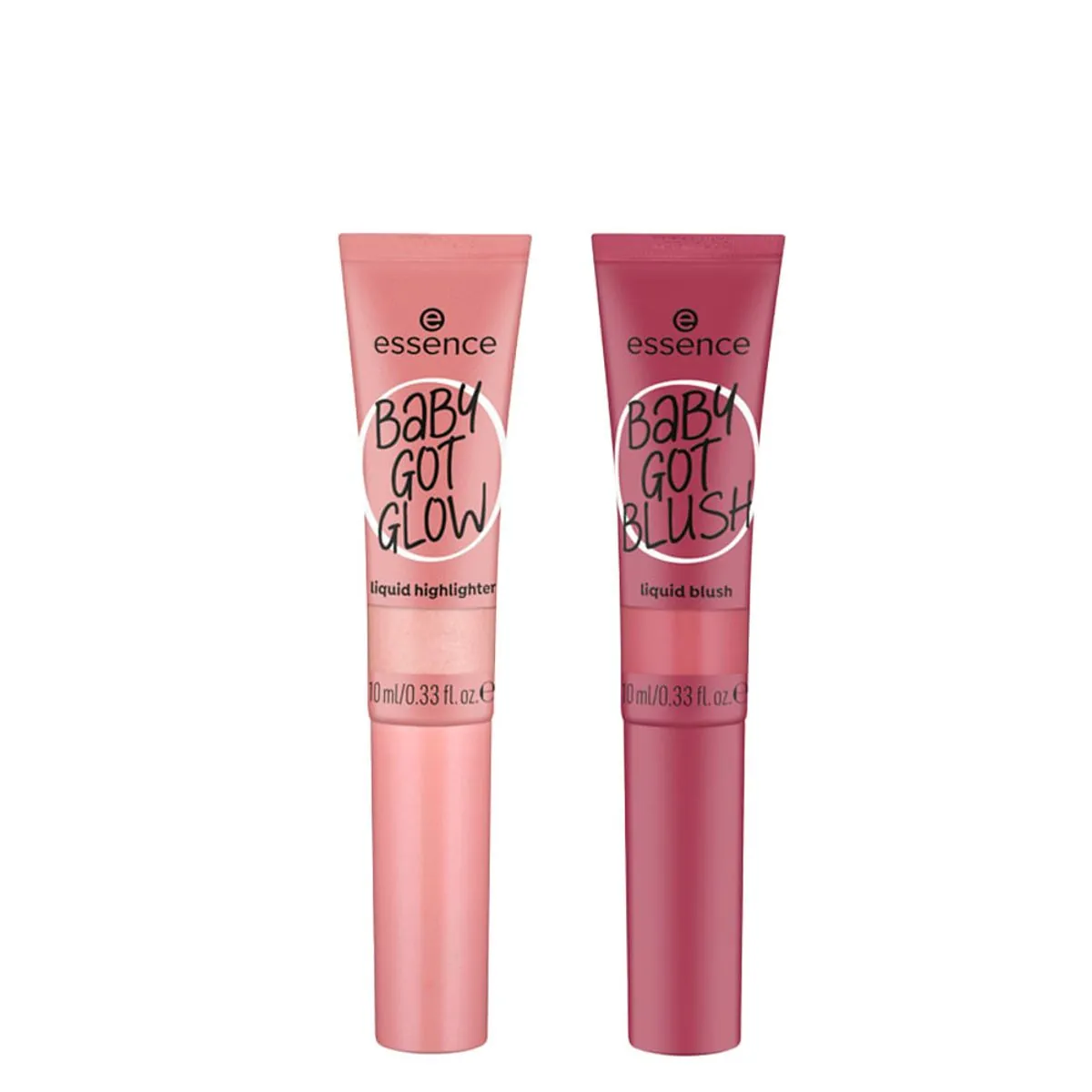 Kit Essence Blush Líquido Baby Got Blush 20 Blushin Berry 10 ml + Iluminador Líquido Baby Got Glow 2