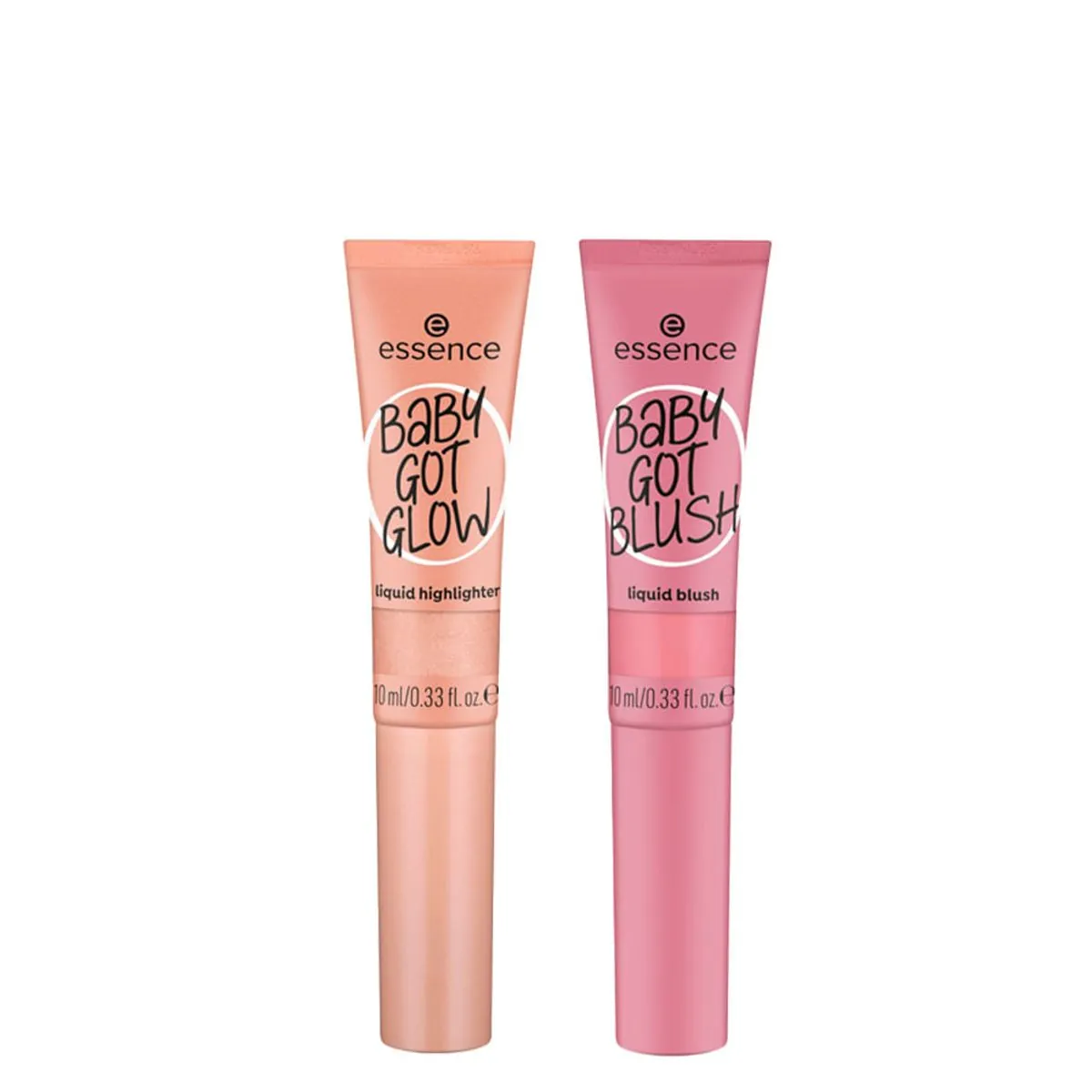 Kit Essence Blush Líquido Baby Got Blush 30 Dusty Rose 10 ml + Iluminador Líquido Baby Got Glow 30 B