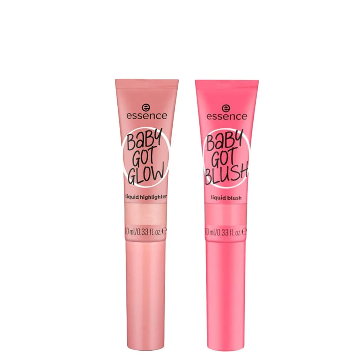 Kit Essence Blush Líquido Baby Got Blush 10 Pinkalicious 10 ml + Iluminador Líquido Baby Got Glow 20