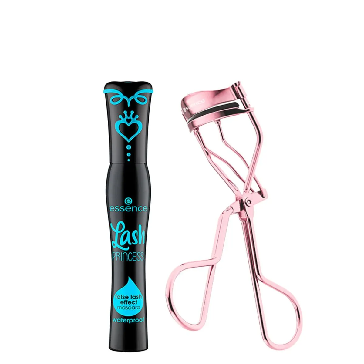 Kit Essence Máscara para Cílios Preta Lash Princess Waterproof + Modelador de Cílios All The Way Up