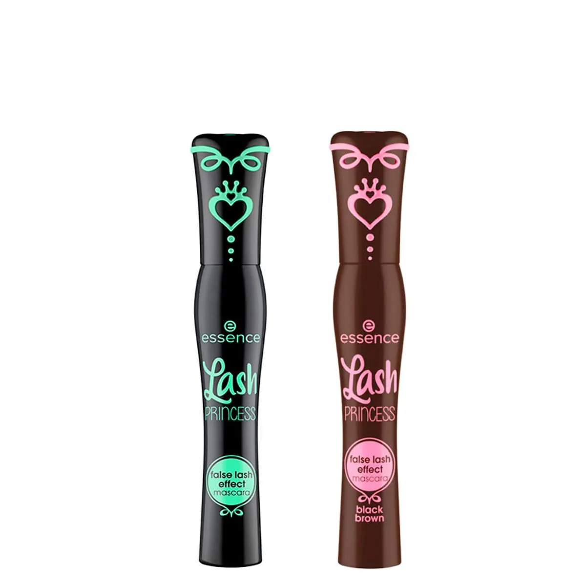 Kit Essence Máscara de Cílios Lash Princess Preta 12 ml + Máscara de Cílios False Lash Effect Marrom