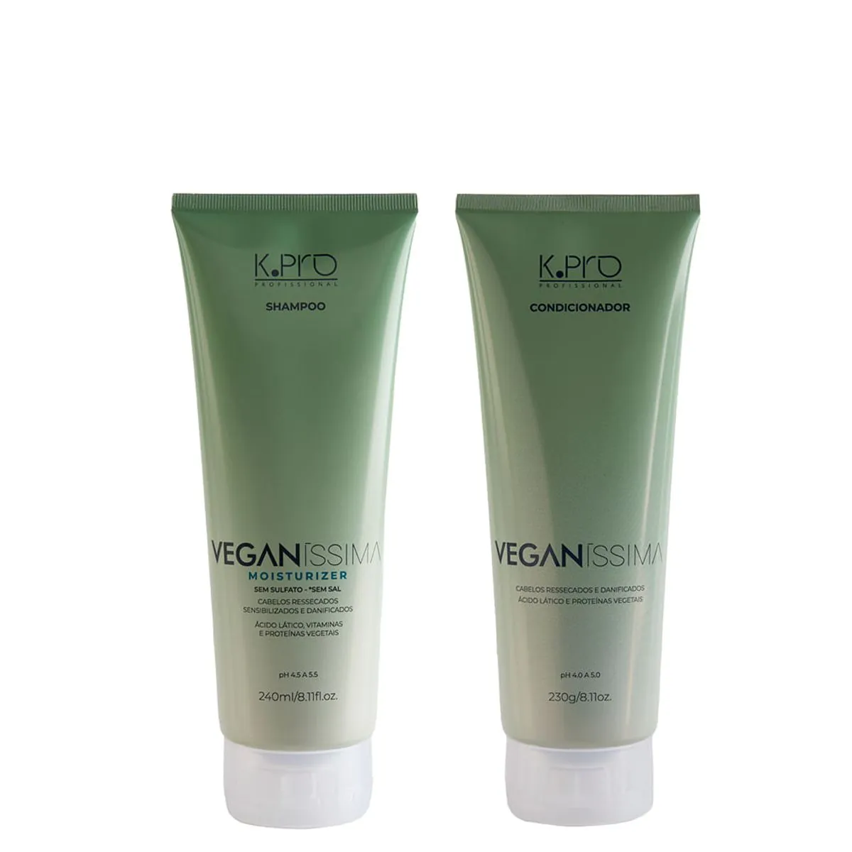 Kit K-Pro Profissional Veganissima - Shampoo 240 ml + Condicionador 230 g