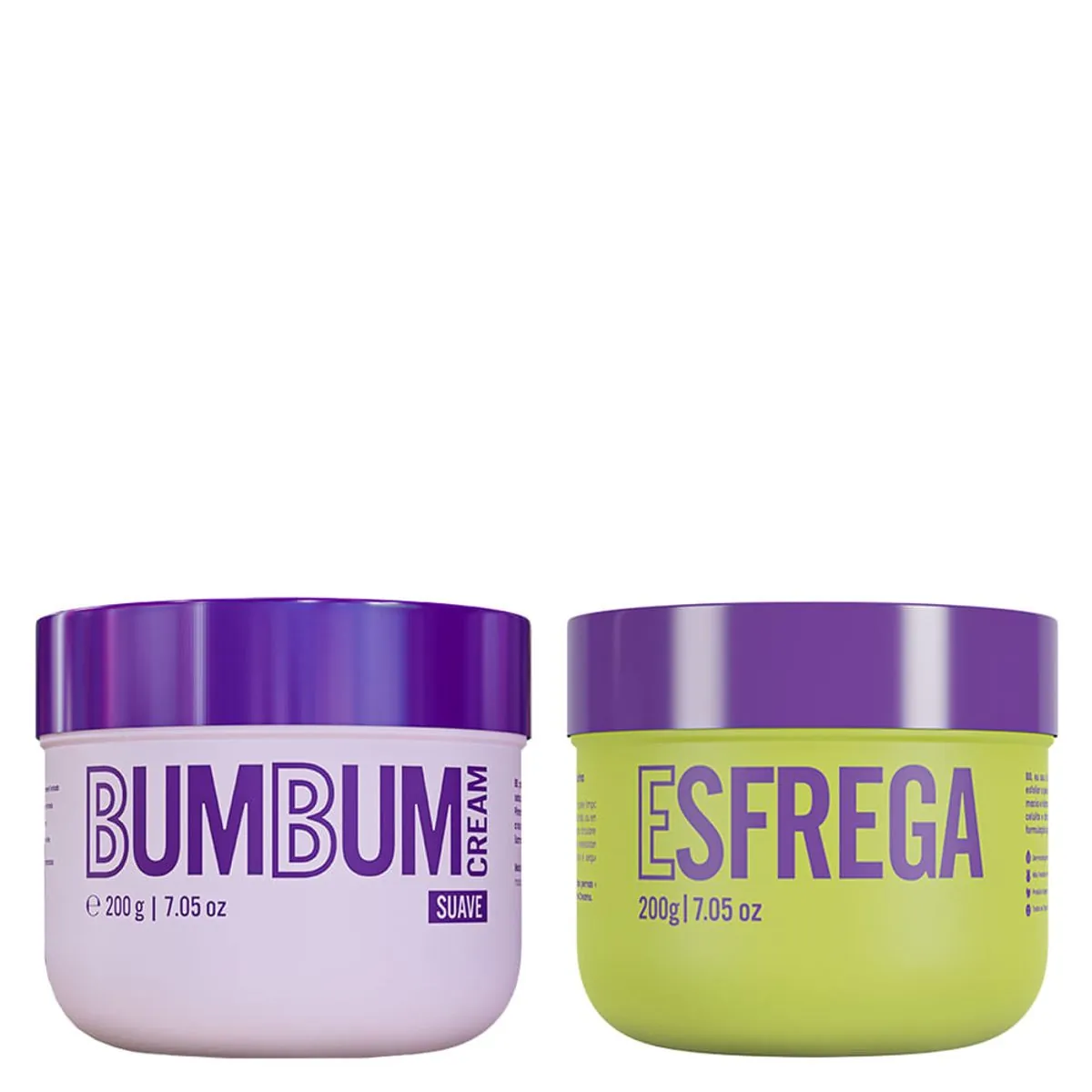 Kit Beleza Brasileira Bumbum Cream Suave 200ml + Esfrega Bumbum Creme 200g
