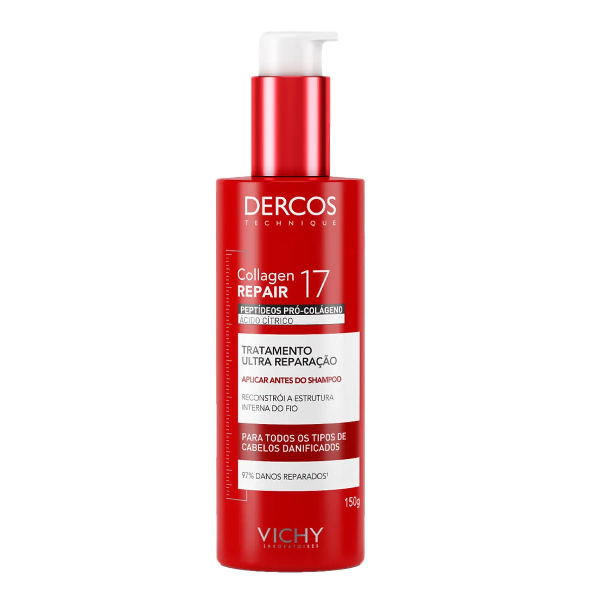 Pré-Shampoo Vichy Dercos Collagen Repair 17 150g