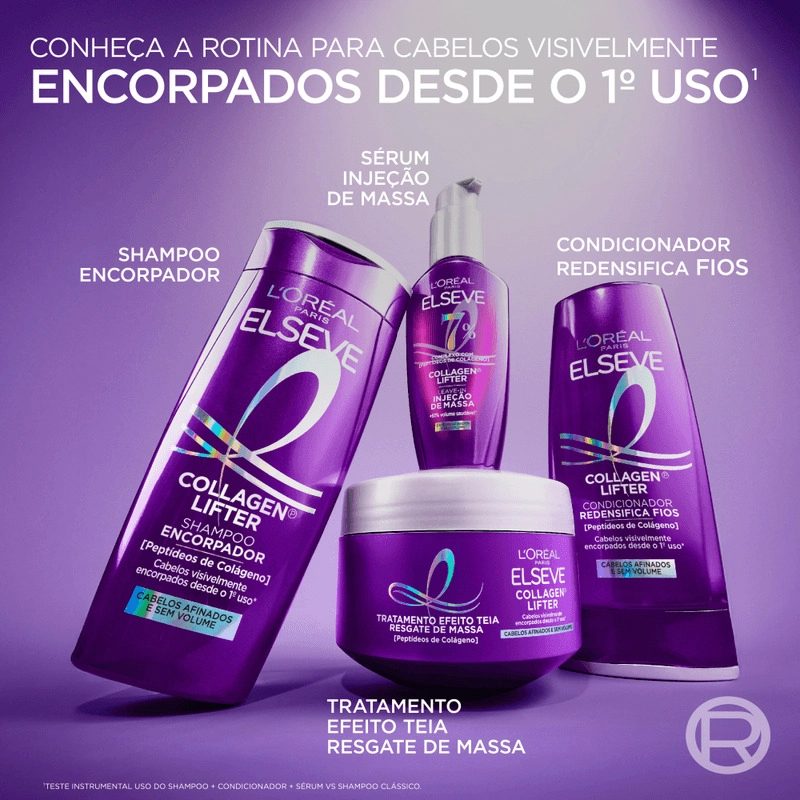 Shampoo Peptídeos De Colágeno Loréal Paris Elseve Collagen Lifter 400ml