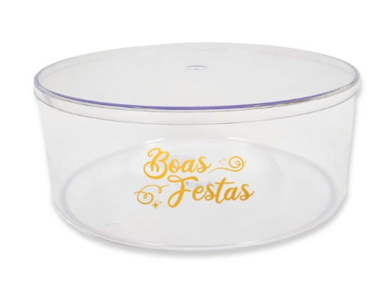Cake Box Boas Festas Redonda 2,200l Lsc Toys