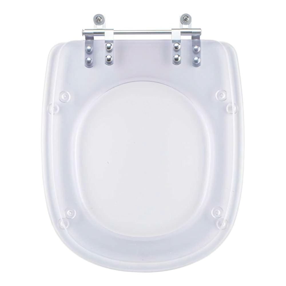 Assento Sanitário Poliéster Paris Transparente Para Ideal Standard