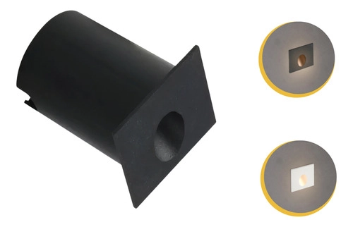Kit 24 Balizador Embutir Led 2w 3000k Ip65 Alumínio - Preto - Preto