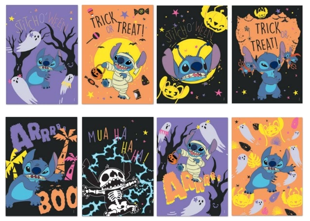 Cartaz Dec Stitch Halloween Sortido C/8 25x35cm Cromus