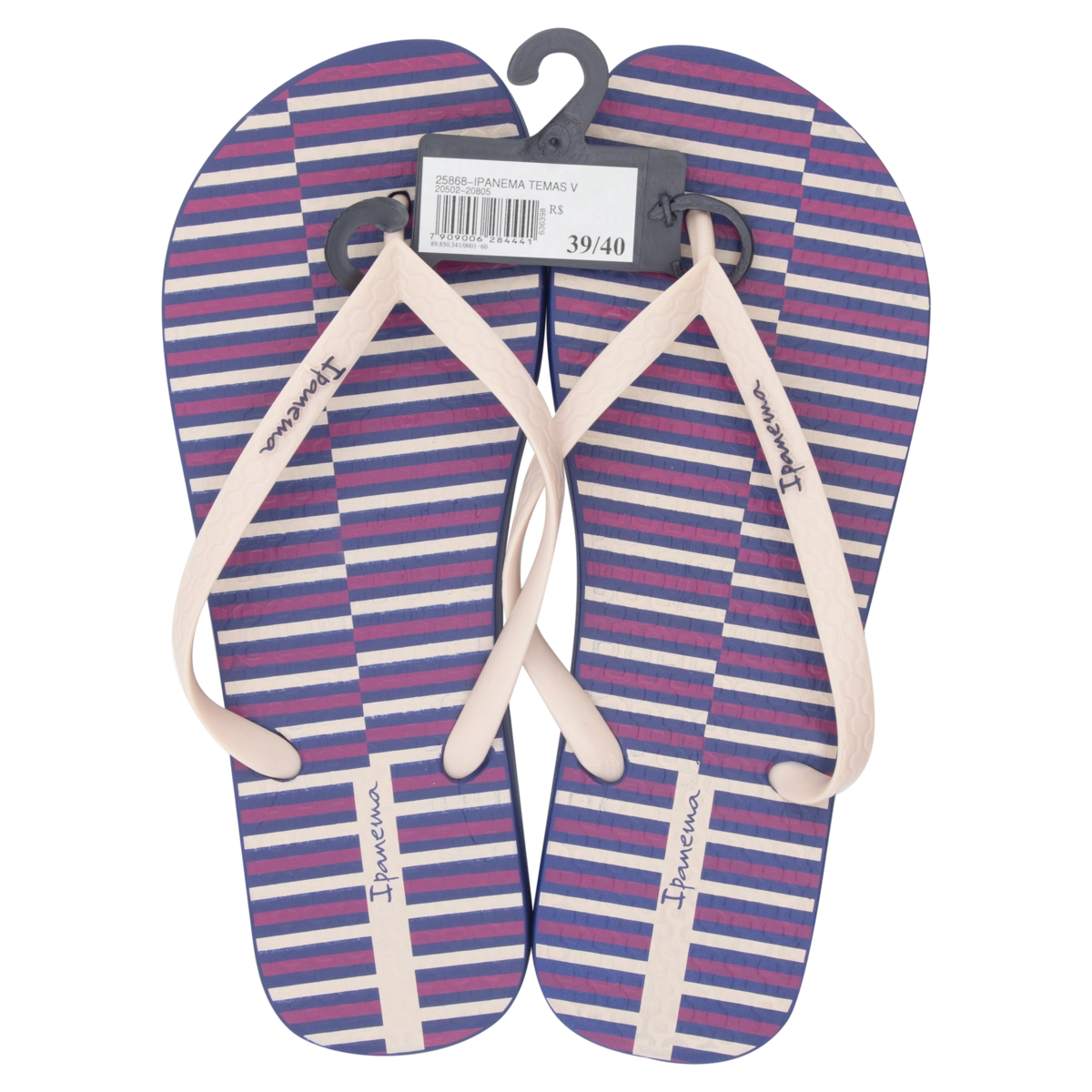 Sandália Azul E Rosa Temas V Ipanema N 39/40