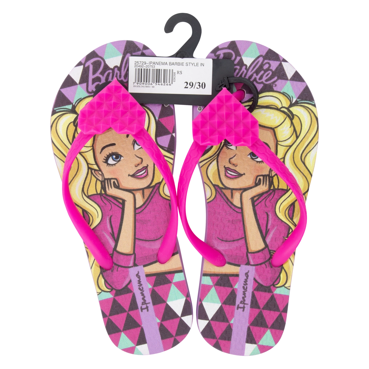 Sandália Infantil Rosa Barbie Style Ipanema N 29/30