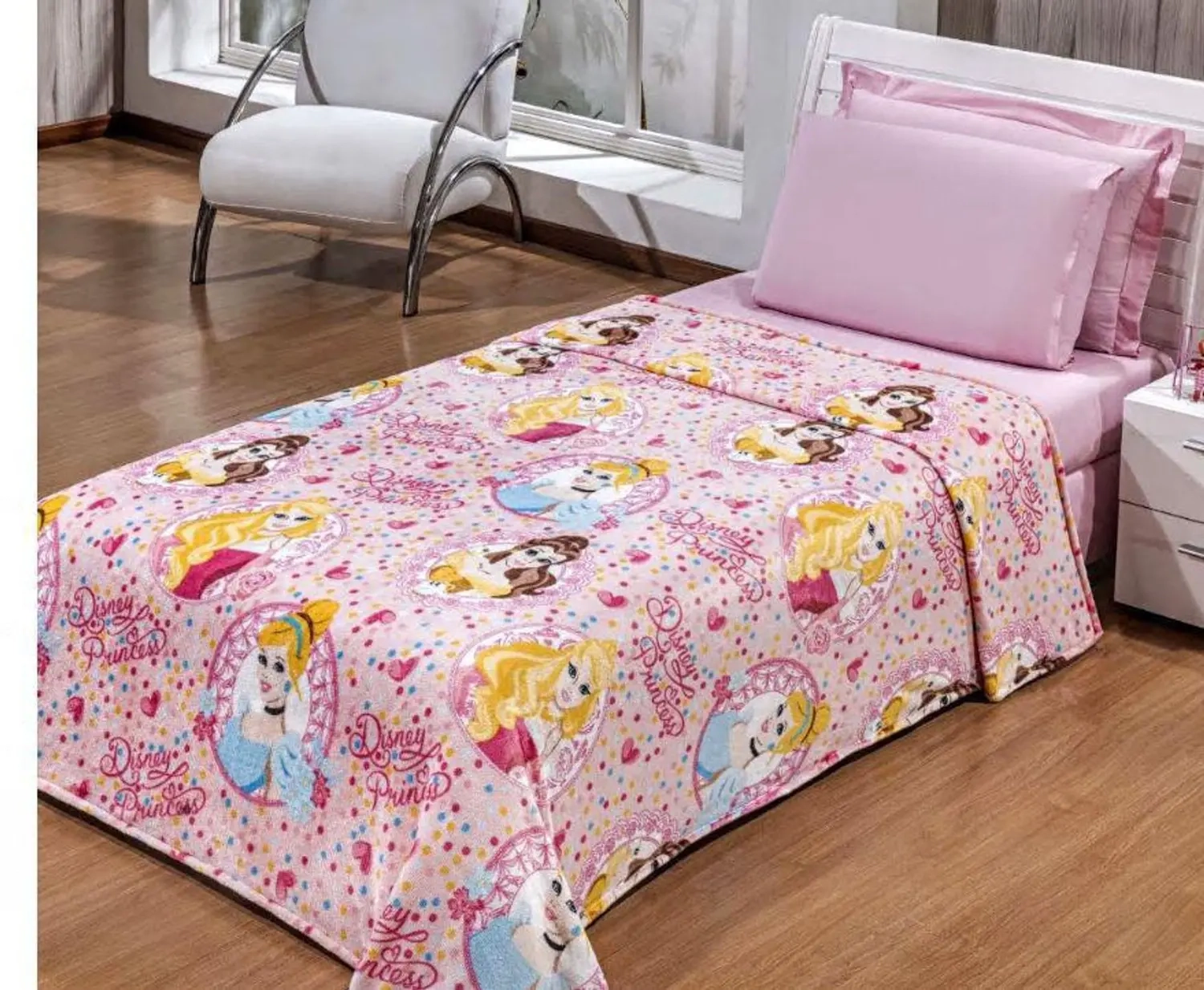 Manta Flannel Inf.disney Princesas 1,50 X 2,20