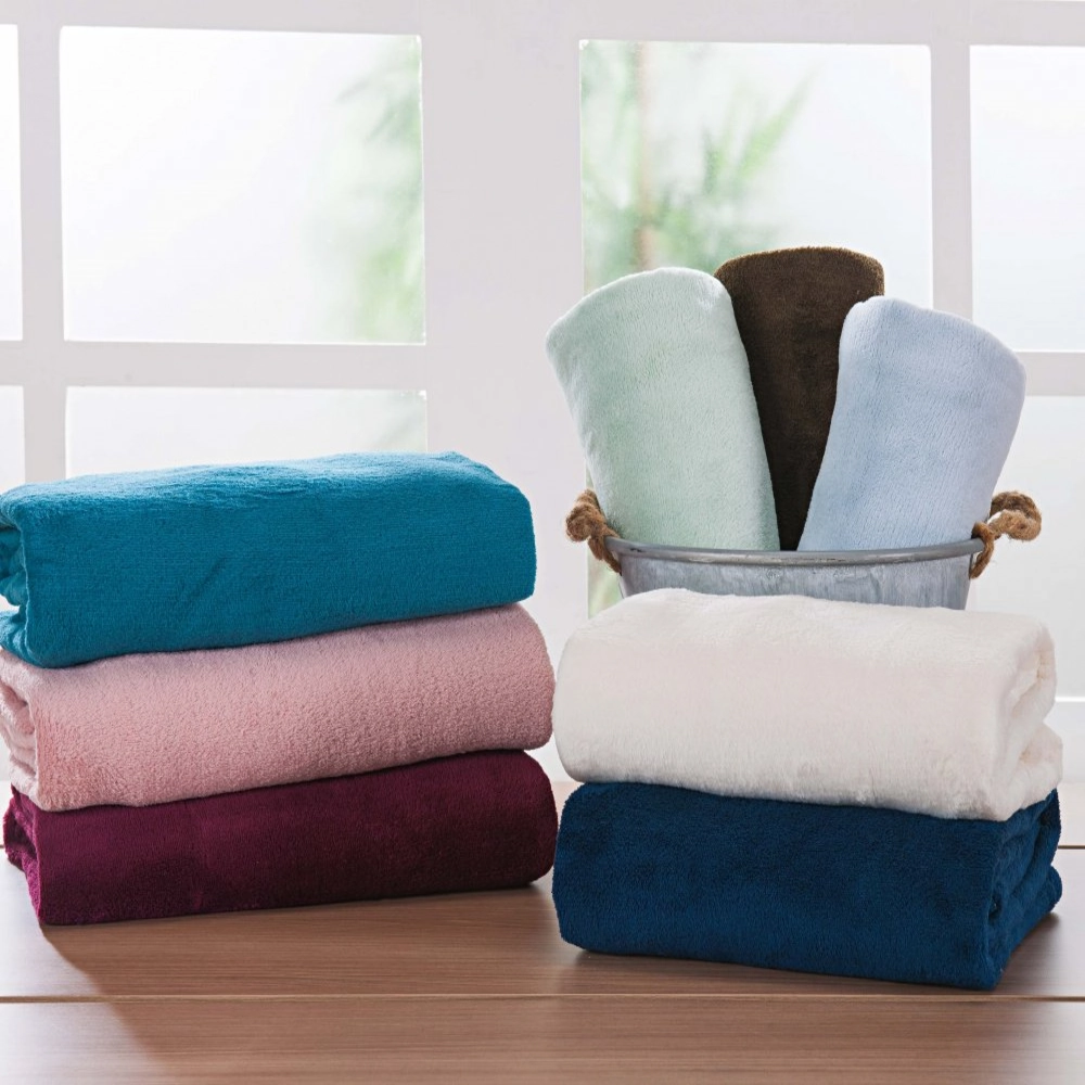 Manta Fleece Multiuso Liso Andreza