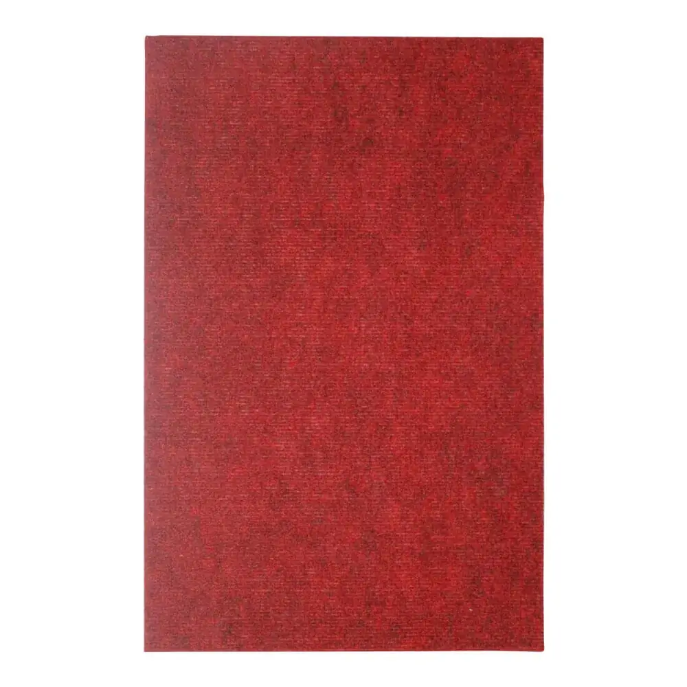 Capacho Home Agulhado 39cmx59cm Liso Vermelho