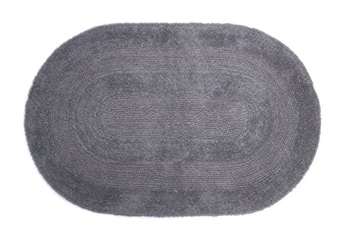Tapete Kapazi Flip Cinza Oval 50x80cm Un