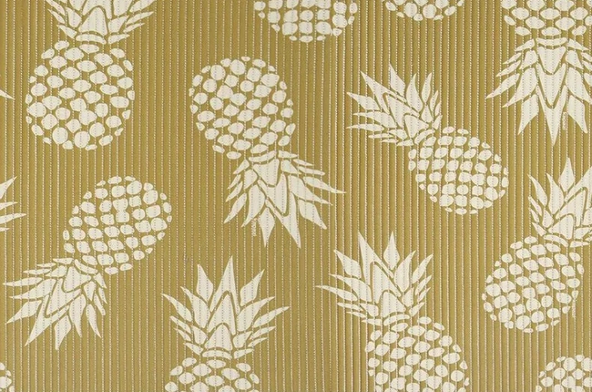 Tapete Tropical Abacaxi Bege 0,43X0,65M - Kapazi