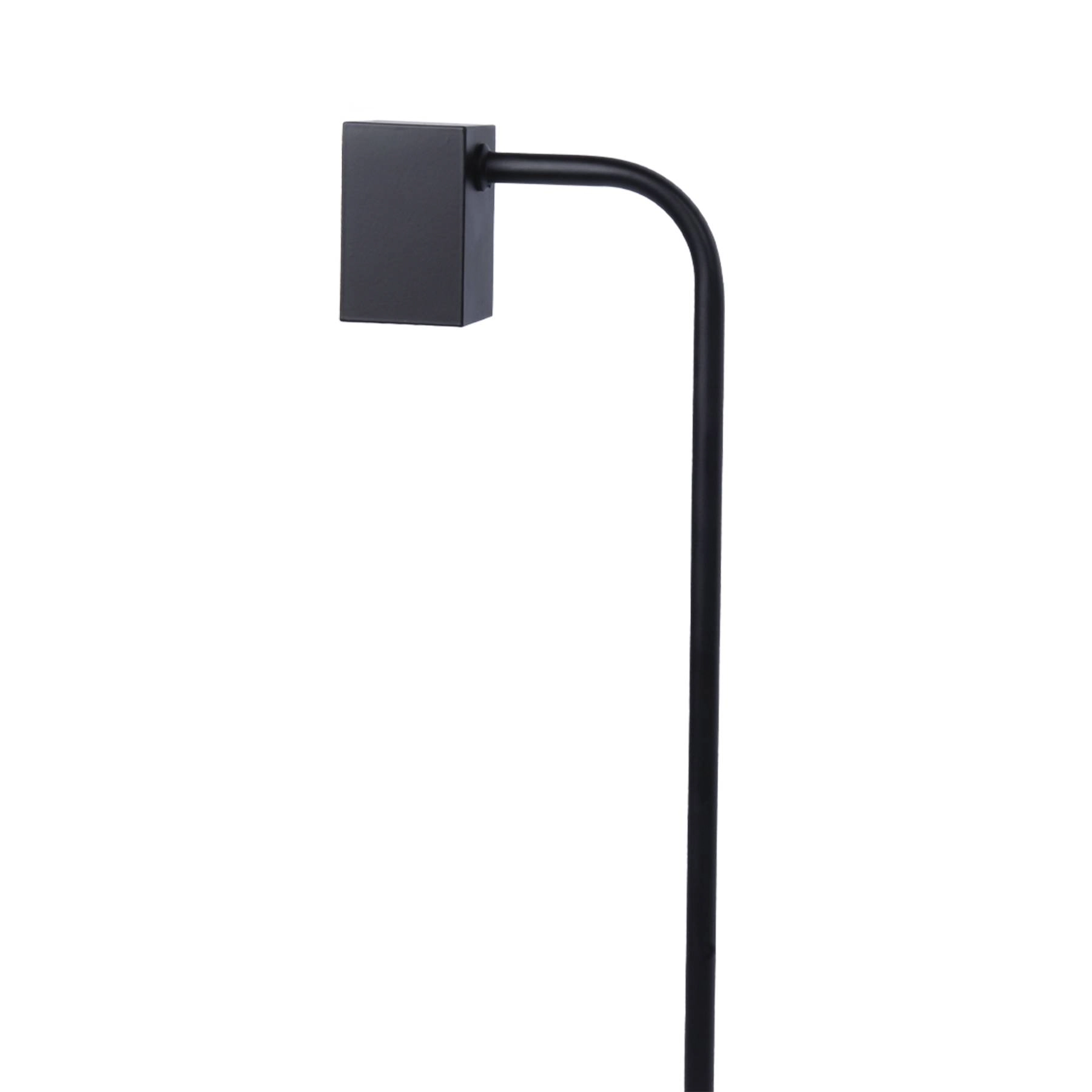 Balizador Mini Quadrado Externo Alumínio GU10 Preto IP44