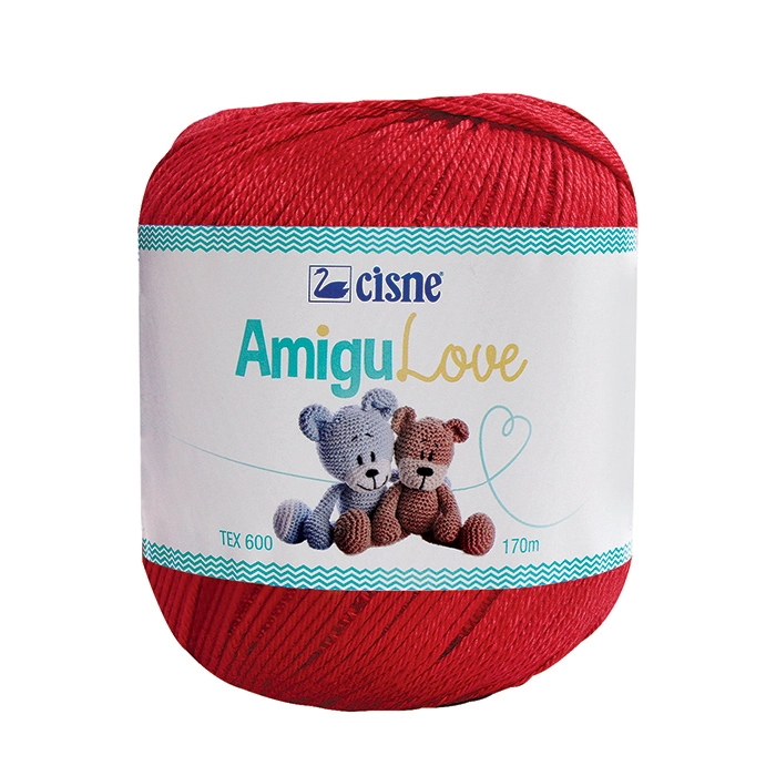 Croche Cisne Amigulove Pt 006 170m Vermelho Escuro