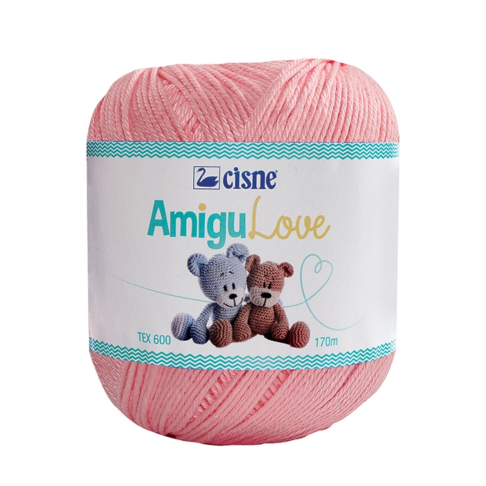 Croche Cisne Amigulove Pt 006 170m Rosa Claro