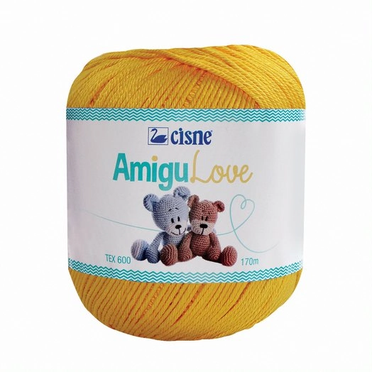 Croche Cisne Amigulove 170m Amarelo