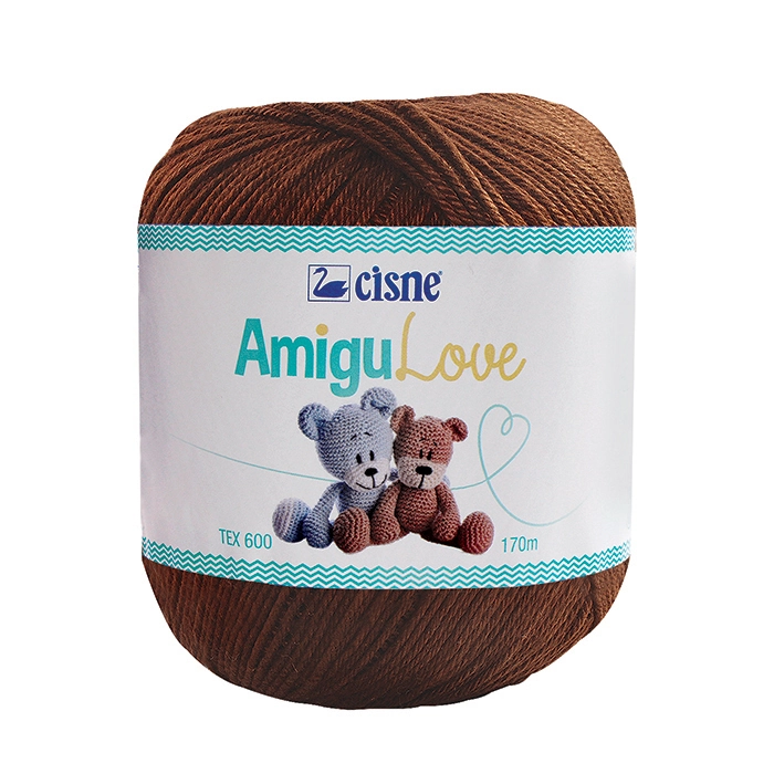 Croche Cisne Amigulove 170m Marrom