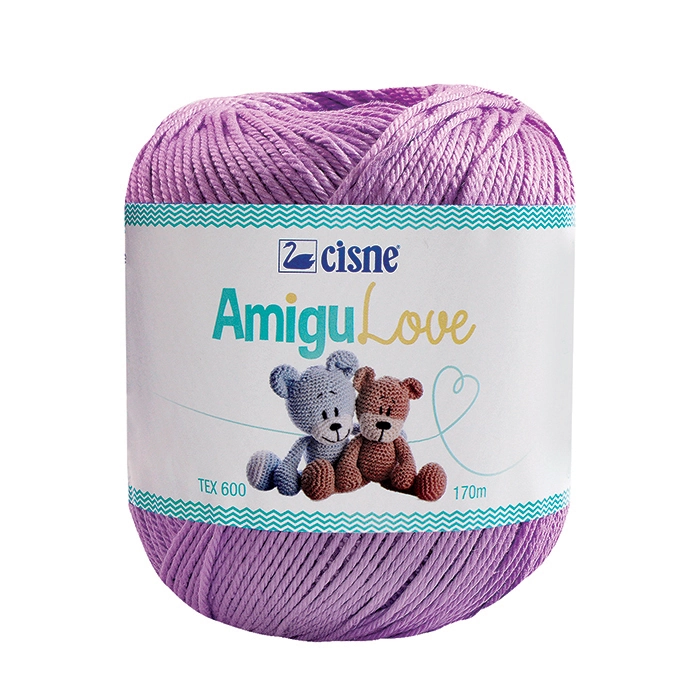 Croche Cisne Amigulove Pt 006 170m Lilás