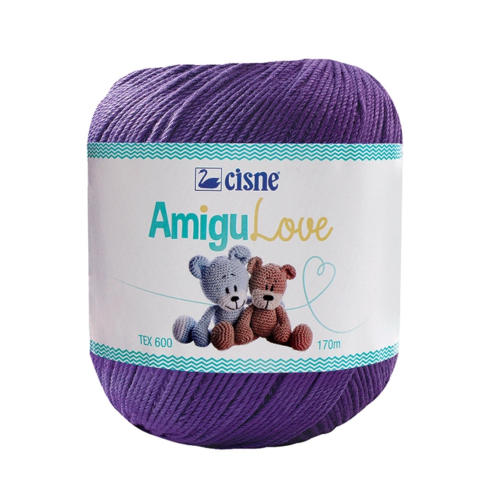 Croche Cisne Amigulove Pt 006 170m Roxo